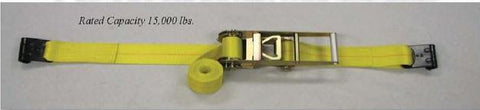 Strap - 3"  Ratchet Strap Assembly with Flat Hook